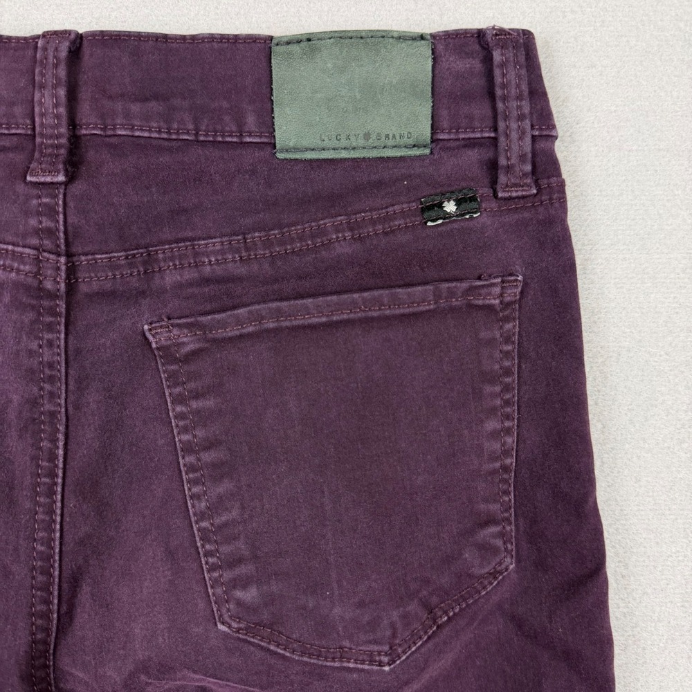 Lucky Brand Women 6/28 Plum Brooke Legging Jean Skinny Mid Rise Stretch Pants - Picture 10 of 14